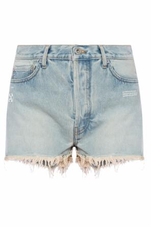 Fringed denim shorts, zdjęcie 1 Fringed denim shorts od Off White